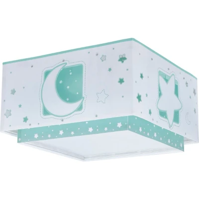 Afbeelding van Dalber Kinderplafondlamp Moonlight maan en sterren groen