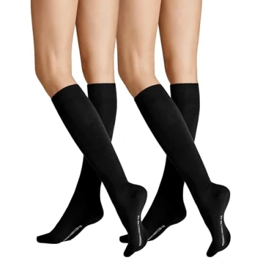 Afbeelding van Hudson Only kniekousen voor dames, 2 stuks, verwarmend, Black 0005, 39 42 EU