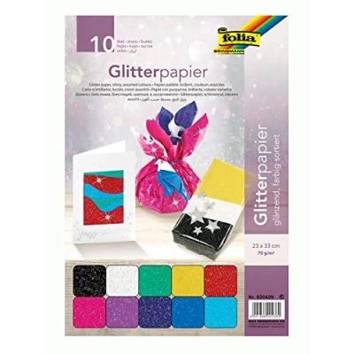Afbeelding van Magni, Doe het zelf papier, Glitterpapier (70 g/m², 10 x)
