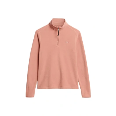 Afbeelding van Superdry Vrouwen Polarfleecetrui met Halve Rits Roze Grootte: 36