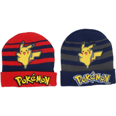 Afbeelding van Pokemon Pikachu muts met handschoenen voor kinderen rood/geel
