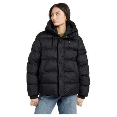 Afbeelding van G STAR Whistler Puffer Winterjas, Dames, Maat: Small, Dk black