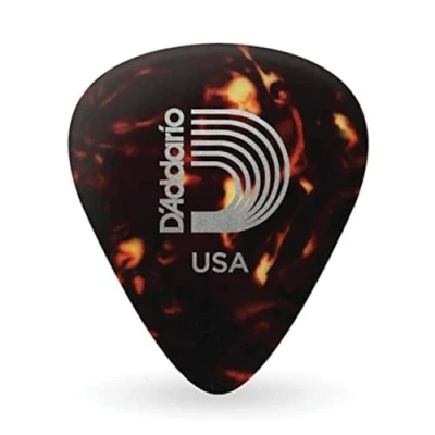 Afbeelding van D&quot;;Addario 1CSH6 10 shell color celluloid plectra pack heavy