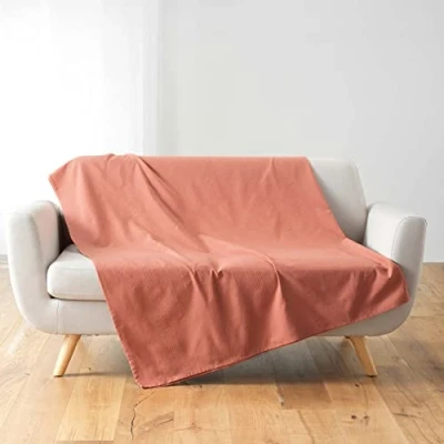 Afbeelding van Douceur d&#039;Intérieur Lucile Marsala knuffeldeken (220 x 240 cm), polykatoen
