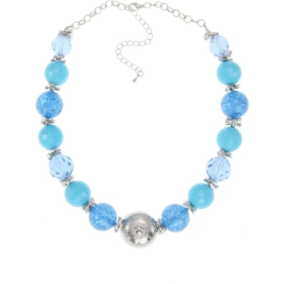 Afbeelding van Behave ketting Facet geslepen en decoratieve kralen Nikkelvrij Modeaccessoires