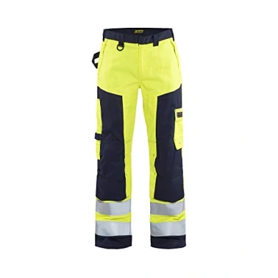Afbeelding van Blaklader Multinorm werkbroek 1578 1514 High Vis Geel/Marineblauw D108