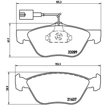 Afbeelding van Brembo Remblokset P 23 077
