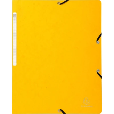 Afbeelding van Map met elastiek zonder klep, glanskarton 355 g/m² A4 Exacompta