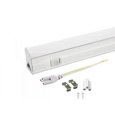 Afbeelding van T5 LED lamp 60cm 9W Koud wit Met schakelaar Koppelbaar