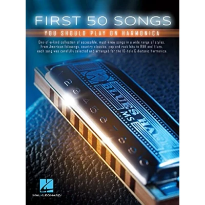 Afbeelding van Hal Leonard First 50 Songs You Should Play on Harmonica songboek voor mondharmonica