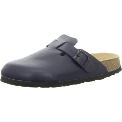 Afbeelding van Natural Sense unisex pantoffels klomp leer blauw 1095024