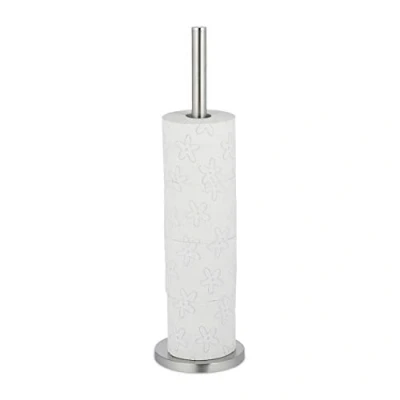 Afbeelding van Relaxdays reserverolhouder toiletrolhouder voor 5 rollen wc rolhouder metaal