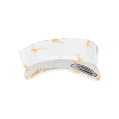 Afbeelding van Flexfit Batik DYE Curved Visor Pet, Heren, Maat: One Size, Orange white