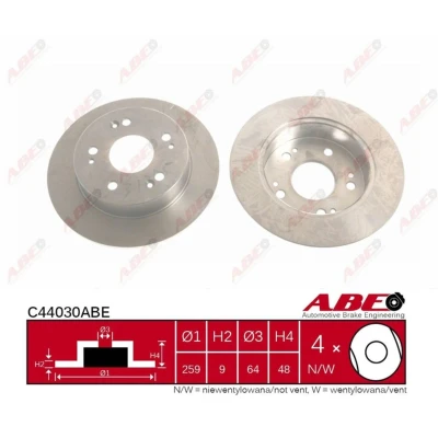 Afbeelding van ABE Remschijven C44030ABE
