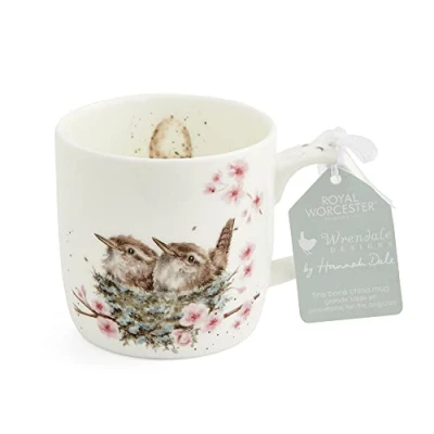 Afbeelding van Wrendale Designs Feather Your Nest Birds enkele keramische mok Royal Worcester