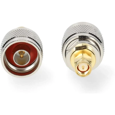 Afbeelding van SMA Adapter Male N Verguld 50 Ohm Recht Koper Goud Nedis