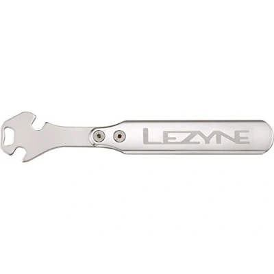 Afbeelding van Lezyne CNC Pedaal Sleutel 2 x 15 mm Offset openingen Gesmeed 370 Zilver
