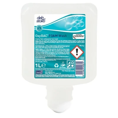 Afbeelding van DEB STOKO OxyBac FOAM Wash NL hygienische schuimzeep voor PR dispenser (1 l patroon) OXY1LNL