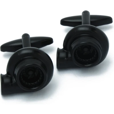 Afbeelding van Manchetknopen Auto Turbocharger Zwart Donker Metaal