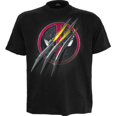 Afbeelding van Spiral Marvel,Deadpool Deadpool Slashed Heren T shirt XXL Zwart