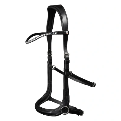 Afbeelding van Waldhausen Hoofdstel X Line Bitloze Sensation Pony Zwart
