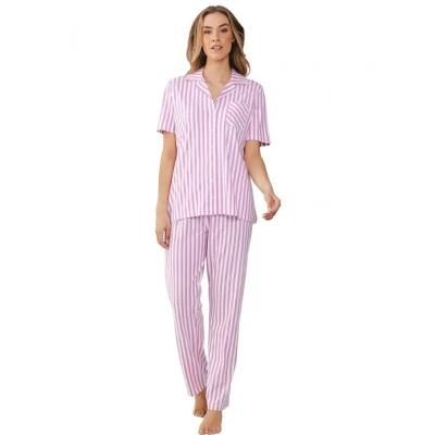 Afbeelding van Pastunette Pyjama Gestreept Rose/dessin 38