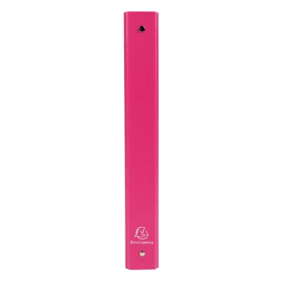 Afbeelding van Exacompta Ringmap Ringband Klapper Harde Kaft Polypropyleen 4 ringen 30mm A4 Roze