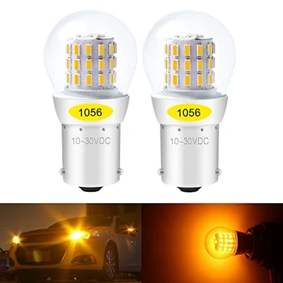 Afbeelding van DEFVNSY Pak van 2 Amber/gele lampen 1056 BAU15S PY21W 7507 12496 5009 Extreem heldere LED lamp 3014 39 SMD voor richtingaanwijzers Achterlichten Zijmarkeringslampen 10 30V DC