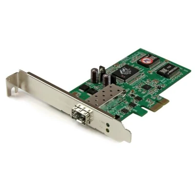 Afbeelding van StarTech.com PCI Express gigabit Ethernet glasvezelnetwerkkaart met open SFP