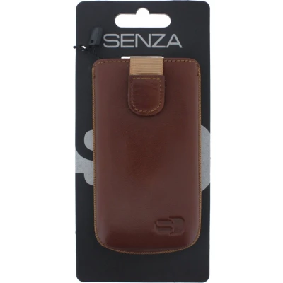 Afbeelding van Senza Leather Slide Case Cognac Size S