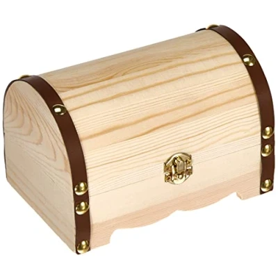 Afbeelding van Glorex GmbH 6 2003 215 schatkist van grenenhout, FSC Mix 15 x 10 cm naturel