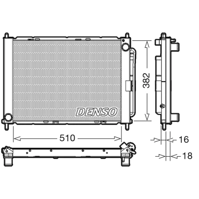 Afbeelding van Denso Koelmodule (radiateur+condensor) DRM23104