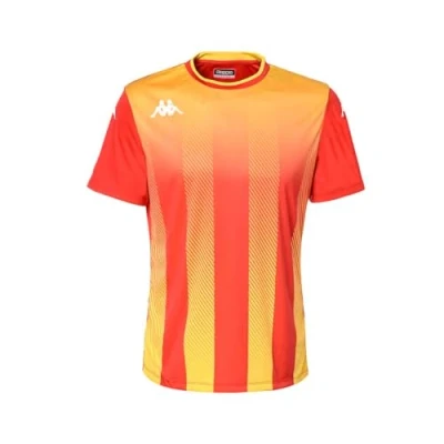 Afbeelding van Kappa Bugo T shirt voor heren, Rood/Geel, XXL
