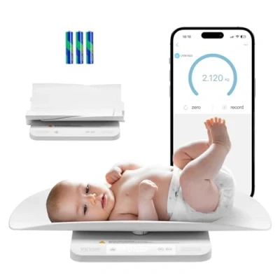 Afbeelding van VEVOR Babyweegschaal Digitale kinderweegschaal weegschaal voor pasgeborenen tot 30 kg Tarra