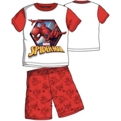 Afbeelding van Spiderman pyjama wit rood maat 98 / 3 jaar