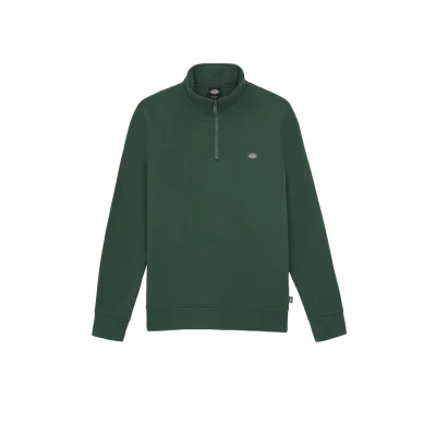 Afbeelding van Dickies Oakport Quarter ZIP Sweater, Heren, Maat: XXL, Pine needle green