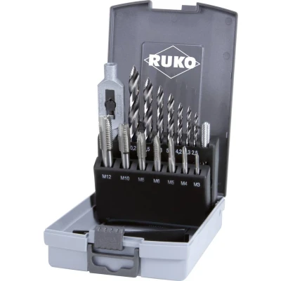 Afbeelding van RUKO 259004RO Handtapset 15 delig M3 M12 DIN 352, 338 HSS 1 set(s)
