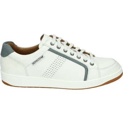 Afbeelding van Mephisto HARRISON OREGON Lage sneakersHeren sneakersVrije tijdsschoenen Kleur: Wit/beige Maat: 44