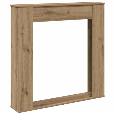 Afbeelding van vidaXL Haardombouw 100x20x100 cm bewerkt hout artisanaal eikenkleurig