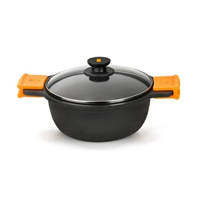 Afbeelding van BRA EFFICIENT 20 cm hoge kookpot, geschikt voor alle soorten fornuizen inclusief inductie, gegoten aluminium.