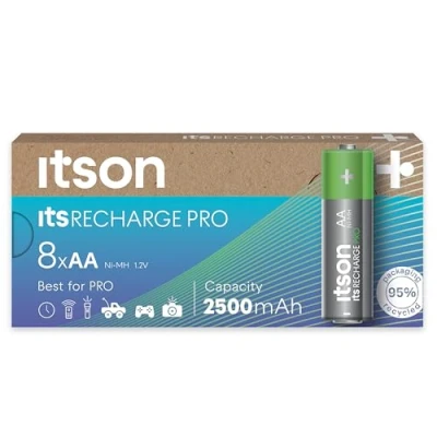 Afbeelding van itson itsRECHARGE Oplaadbare AA batterij (penlite) NiMH 1.2 V 8 stuk(s)