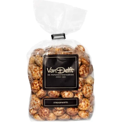 Afbeelding van Van Delft Stroopwafel Kruidnoten Dutch Cookies Peppernuts 250gr Pepernoten