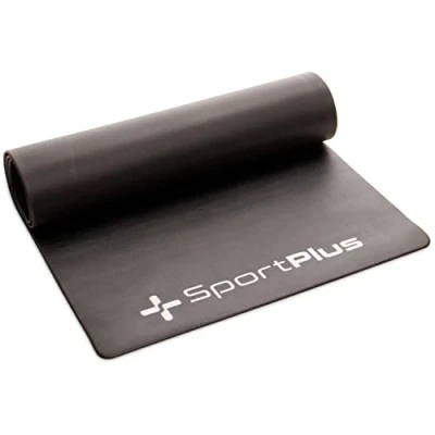 Afbeelding van SportPlus Vloerbeschermingsmat voor hometrainer, hometrainer en fitnessfietsen, duurzaam, afmetingen ca. 120 x 70 0,6 cm (l b h)