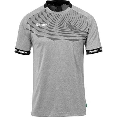 Afbeelding van Kempa Wave 26 Shirt Heren Jongens Sportshirt Korte Mouw T Functioneel Handbal Gym Fitness Jersey elastisch en ademend