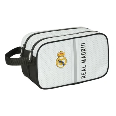 Afbeelding van Reistasje Real Madrid C.F. Wit Grijs Sportief 26 x 15 12.5 cm
