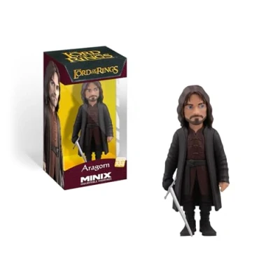 Afbeelding van MINIX Collectible figuren, verzamelfiguur, 12 cm, Lord of the Ringen, Aragorn, verzamelstukken voor tentoonstelling, cadeau idee, speelgoed kinderen en volwassenen, filmfans (MN16556)