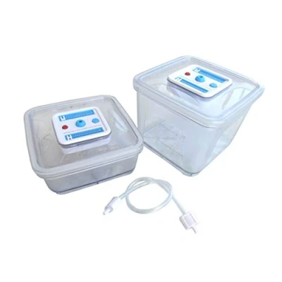 Afbeelding van Gastroback 46111 Vacuüm Container Set 2 delig (vierkant), 1,0 liter (18 x 18 8, 2,8 15,5 cm), kunststof, overige