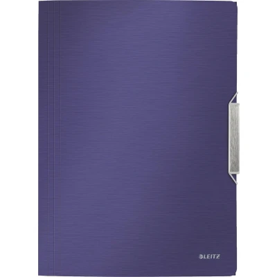 Afbeelding van Elastomap Leitz Style 3kleps A4 PP titaniumblauw