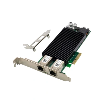 Afbeelding van InLine® Dual Gigabit netwerkkaart, 2x RJ45 1 Gb/s, PCIe x4, PoE+
