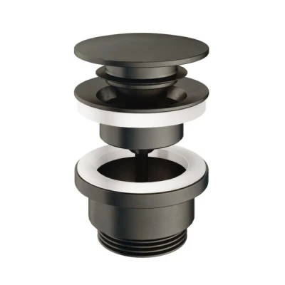 Afbeelding van HotBath Pal clickplug met schroef rond verouderd ijzer